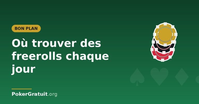Où trouver des freerolls gratuits chaque jour